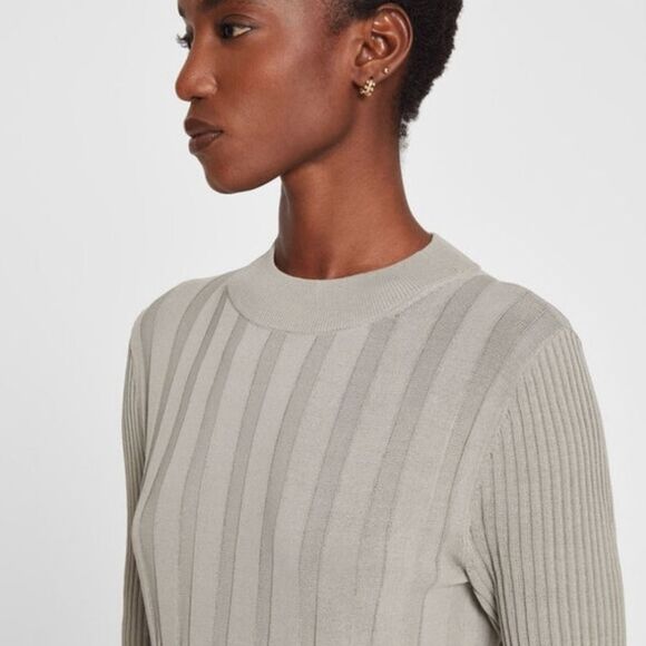 Club Monaco Keisa Sweater Beige Oatmeal Offwhite S Small - Picture 3 of 10